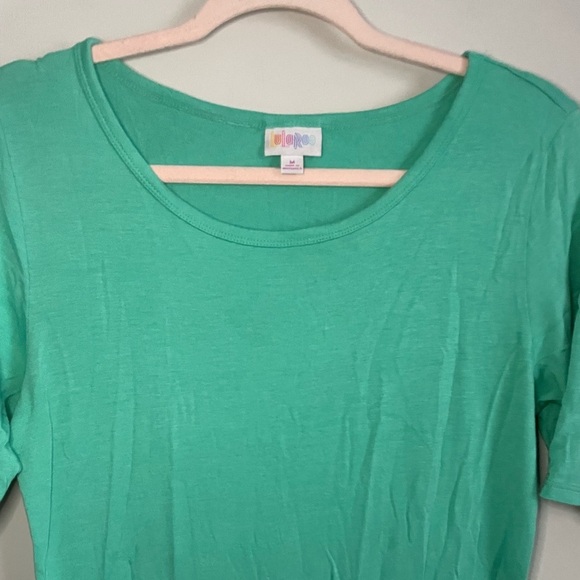 Solid Teal Lularoe Julia Dress - Picture 4 of 11